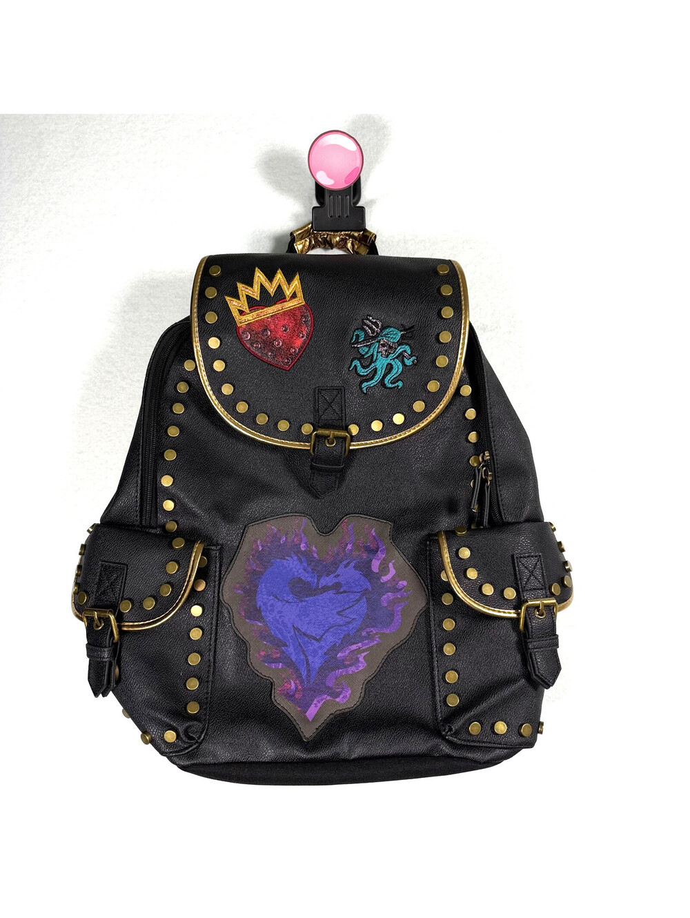Disney Descendants 3 Mal Evie Uma Studded Backpack Rare